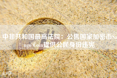 中非共和国最高法院：公售国家加密币Sango Coin提供公民身份违宪