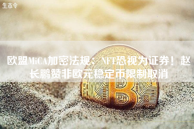 欧盟MiCA加密法规：NFT恐视为证券！赵长鹏赞非欧元稳定币限制取消